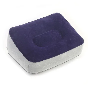 

Inflatable Foot Rest Reduce DVT Risk PVC Flocking Inflatable Foot Pillow 2 Color Relaxing Feet Tool Flights Plane Portable