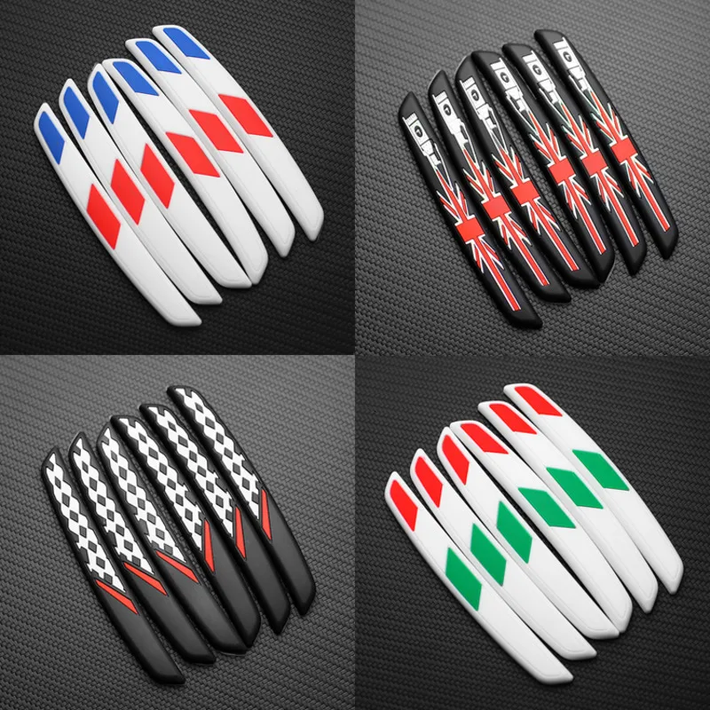 6PCS Auto Car Door Guard Edge Protector Door Anti-collision Sticker Rear View Mirror Anti-scratch Protector Door Trim Accessorie