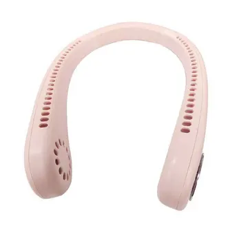 

Lazy Sports Halter Fan Mini Hanging Neck Fan USB Rechargeable Cover Halter Sports Fan Air Cooler Outdoor