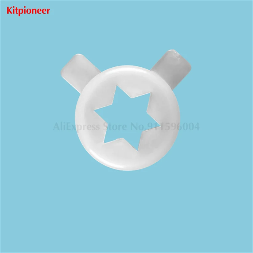 

6 in 1 Soft Service Hexagram Star Shaped Moulding Lids Spare Parts For Ice Cream Machine Front Panel Modeling Cap 6Pcs