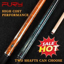 Nouveau fureur AG billard queue de billard 11.75mm 12.75mm tigre rouge ligne pointe 10 en 1 technologie arbre professionnel billard Kit bâton(China)