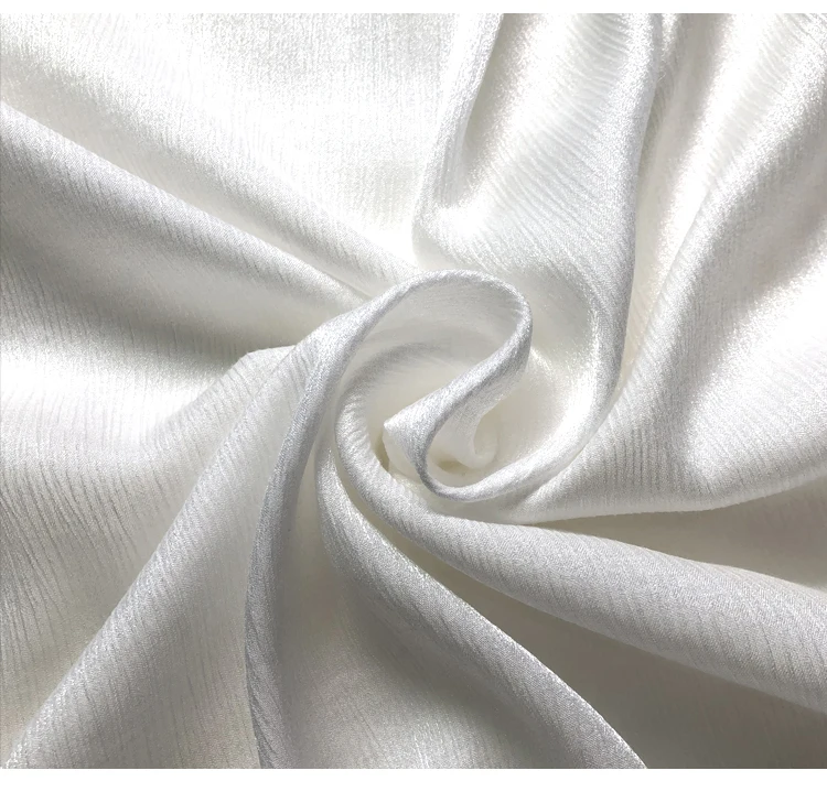 

Pure White Luxury Water Moire Moire Hemp Low High Hemp Fabrics of High-end Custom Dress Hanfu Cloth