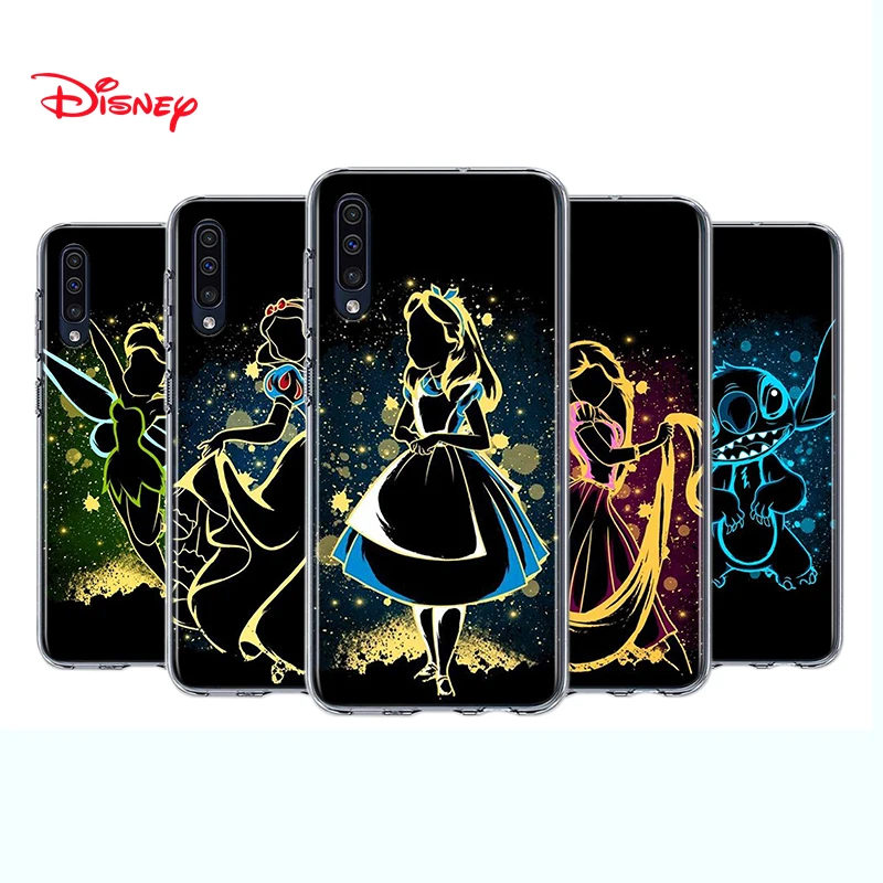 Silicone Cover Elsa Ariel Princess For Samsung Galaxy A90 A80 A70 A70S A60 A50 A40 A30S A20S A20E A10 A10E Phone Case | Мобильные