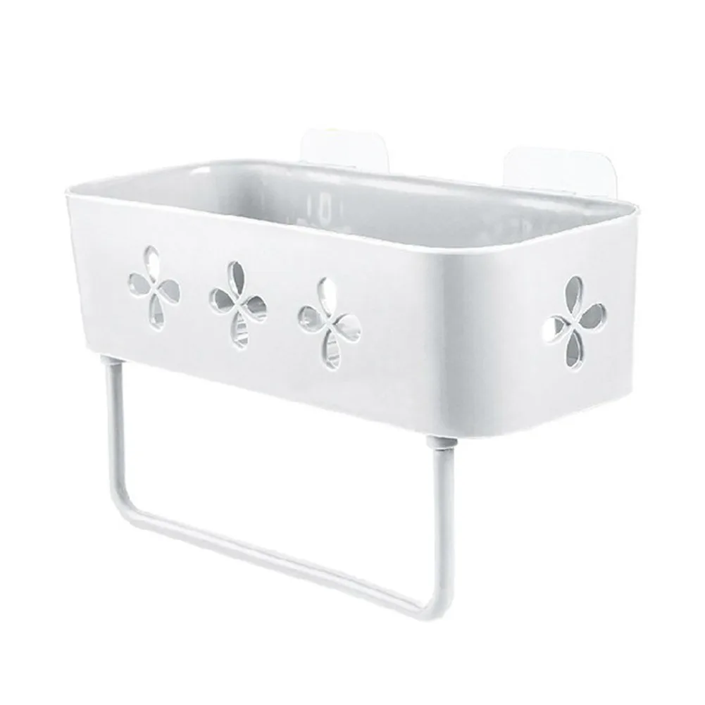 

Bathroom Shelf Soap Traceless Adhesive Kitchen Shampoo Keep Drying Organizer Holder Punch Free Wall Mounted Storage Shower