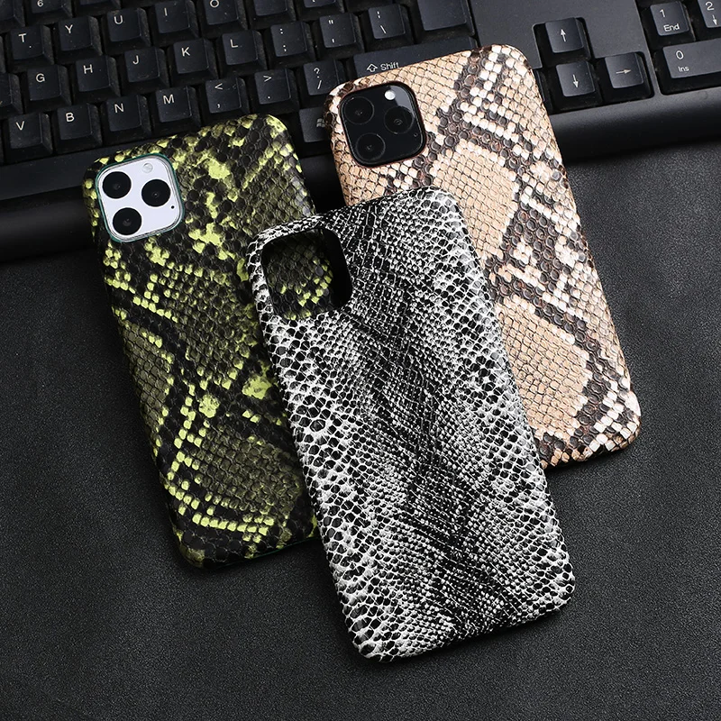 Роскошный чехол из искусственной кожи со змеиным узором для iPhone 11 Pro Max 7 6 6s 8 Plus XS XR