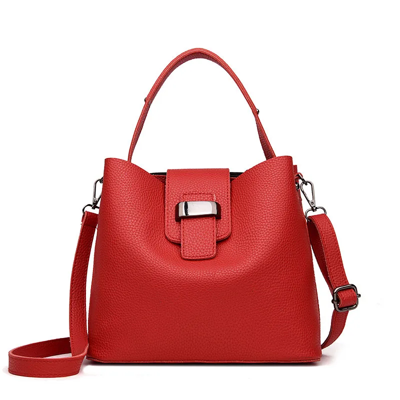 

Women's 2008 Autumn and Winter New Style Women's Fashion Single Shoulder Simple Hand-held Slant Bucket One Shoulder Slant bag