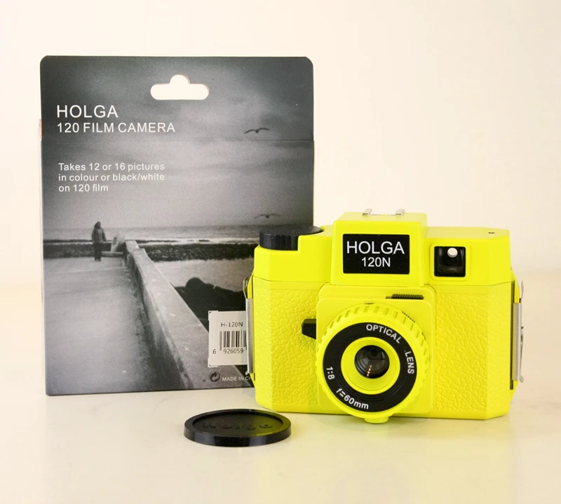 HOLGA 120N желтая 120 камера среднего формата Lomography Lomo Kodak Fujifilm