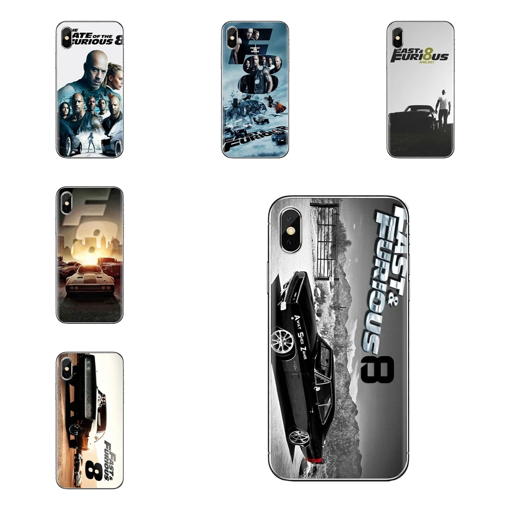 For Xiaomi Mi6 Mi 6 A1 Max Mix 2 5X 6X Redmi Note 5 5A 4X 4A A4 4 3 Plus Pro 2017 Fast and Furious 8 Movie Poster Silicone Cover |