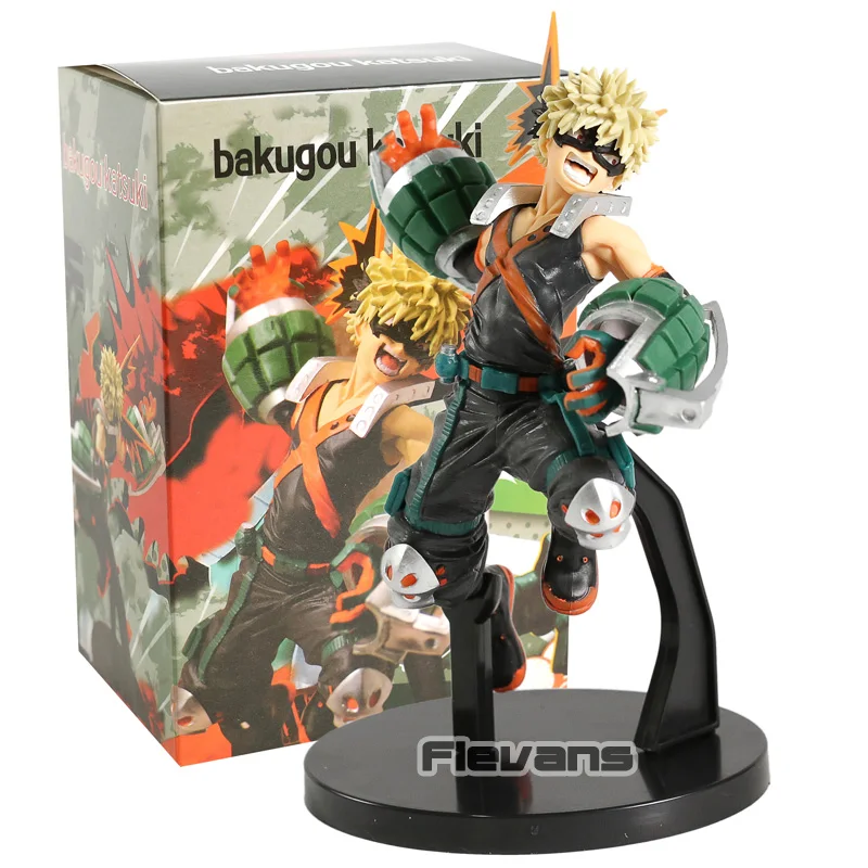Мой герой училища удивительные герои vol.1~ 3 Izuku Midoriya Bakugou катсуки Todoroki Shoto ПВХ фигурка Коллекционная модель игрушки - Цвет: Bakugou box