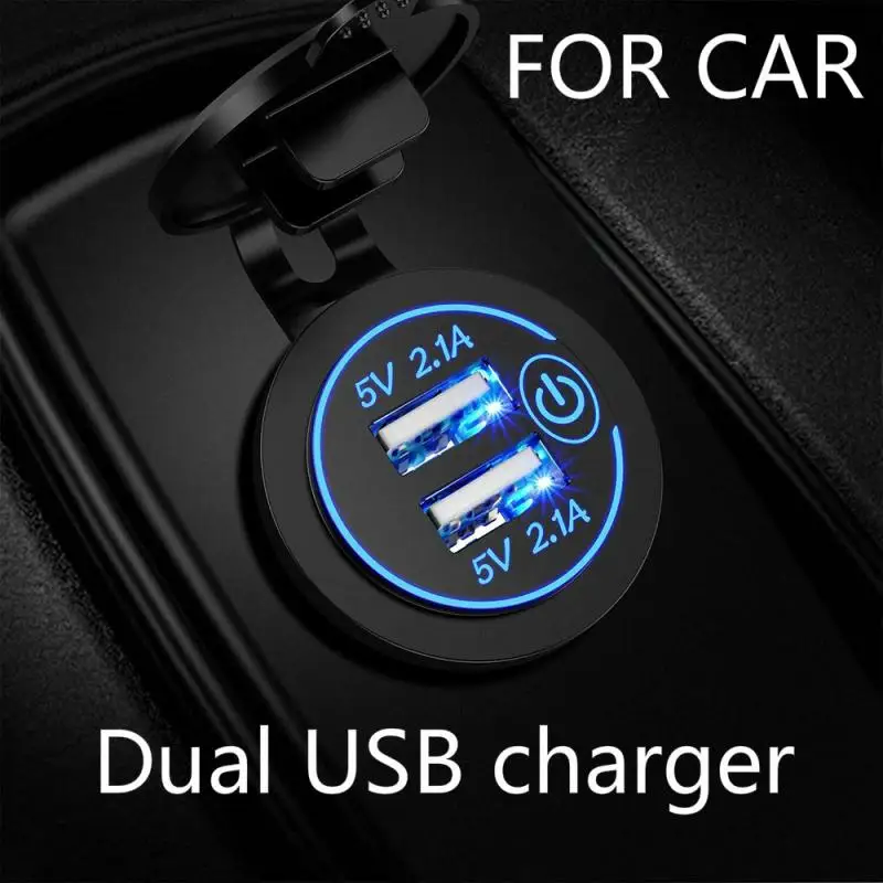 4.2A LED дисплей двойной USB Автомобильное зарядное устройство Универсальный
