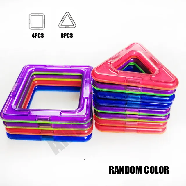 12pcs/set Magnetic Blocks DIY Building Kids Gift Accessories Constructor Designer Magnent Model Educational Toys 2