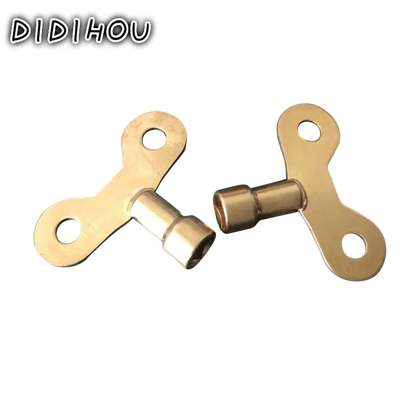 

20PCS Bleed Key Square Socket Faucet Water Tap Brass Radiator Special Lock Hole Plumbing Air Valve Plumbing Tool 6mm Hole core