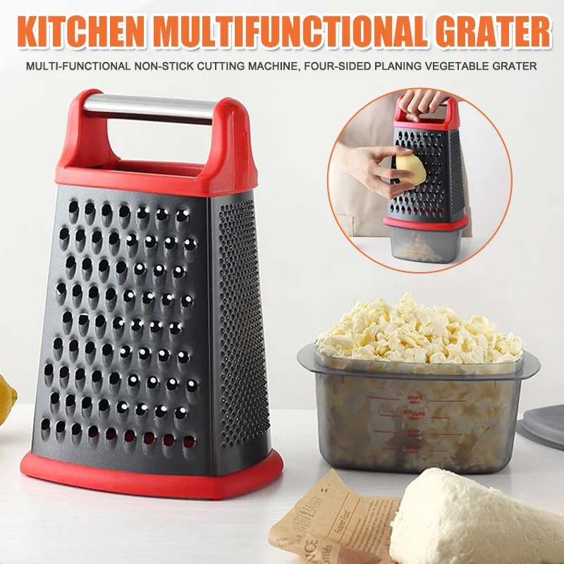 Heißer Küche Liefert Multi funktion Nicht stick Chopper 4 Seiten Gemüse Reibe Design Edelstahl D6-in Manuelle Schneidemaschinen aus Heim und Garten bei