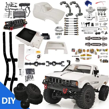 

WPL C24-1KM Metal Edition Unassembled Kit 1/16 4WD RC Car Off-Road Vehicles with Motor Servo Without Transmitter Battery Car