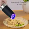 Set of 2 Automatic Electric Gravity induction Adjustable Pepper Grinder Pepper Mill Food Particles Grinder For home Kitchen ► Photo 2/6