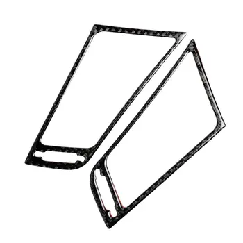 

2pcs Carbon Fiber Console Air Vent Outlet Cover Trim For Infiniti Q50 V37 2014+ Car Interior Decoration Set