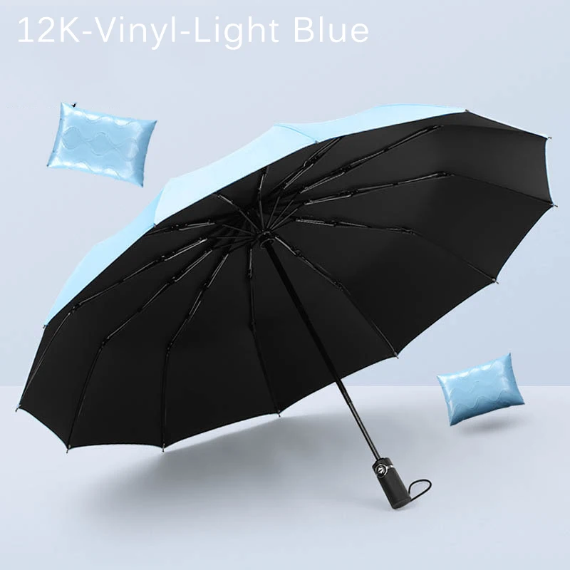 

Windproof Folding Automatic Rain Umbrella for Women Luxury Car Large Windproof Umbrella Rain for Men Black Coating 12K Parasol