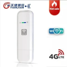 TIANJIE – MODEM WIFI 4G USB 150Mbps, routeur CAT4 LTE FDD TDD débloqué, Dongle de puce Qualcomm, point d'accès Mobile pour voiture avec emplacement pour carte Sim