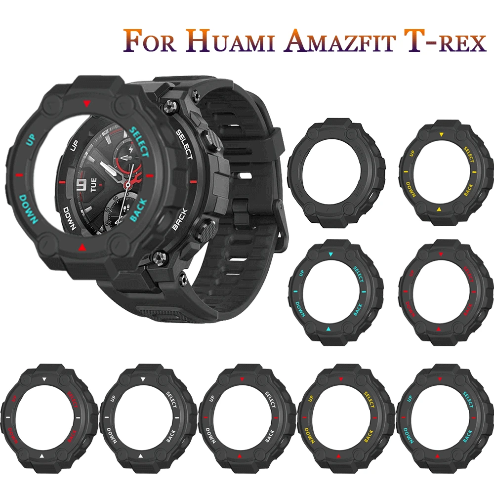 

Soft TPU Protector Cover Case For Xiaomi Amazfit T-Rex Smart Watch Protective Shell Frame For Huami Amazfit Trex Pro Edge Bumper
