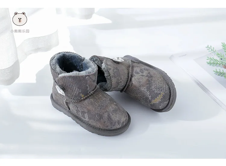 Dolakids; Модная одежда для девочек детская зимняя обувь Дети Зимние Ботинки теплая обувь Повседневное плюшевый детский ботинок детская обувь для малышей