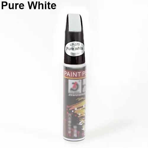 Pure White Профессиональное исправление цвета автомобиля удобное пальто краска Uniervsal Touch Up ручка для удаления царапин ремонт 12 мл carros внешний автомобиль - Цвет: Pure White