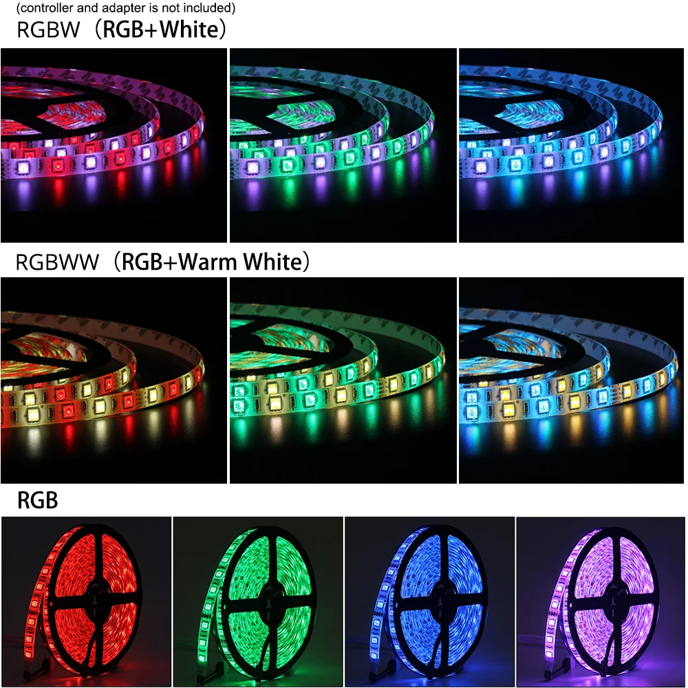 Гибкая светодиодная лента 12 В постоянного тока 5 м 5050 RGB RGBW RGBWW 60 светодиодов/м