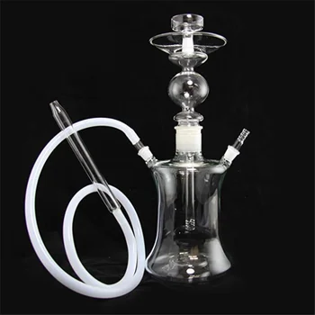 

Art Hookah All Glass with Changing Light Box! Premium Shisha Pipe Clear No Nicotine