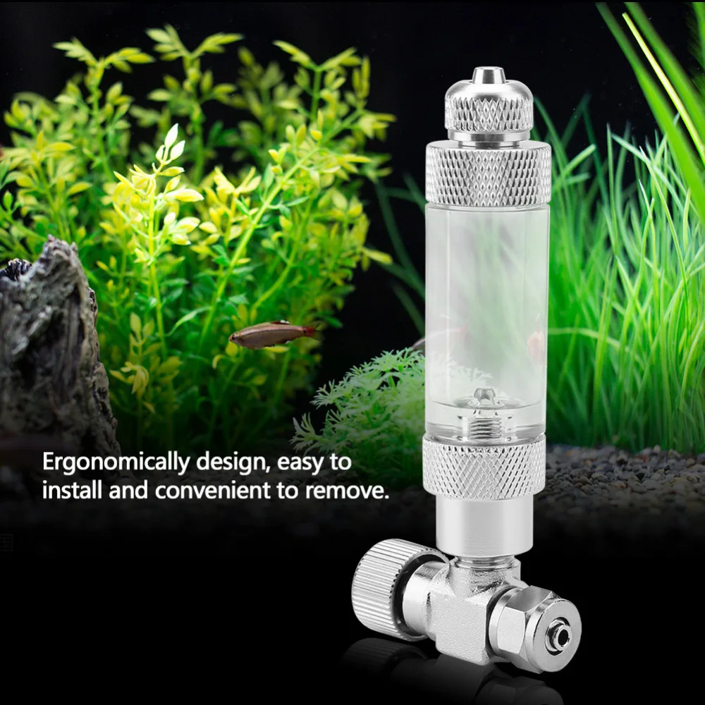 Aquarium System CO2 Regulator Needle Check Valve Bubble Counter Fish Tank Accessory 2