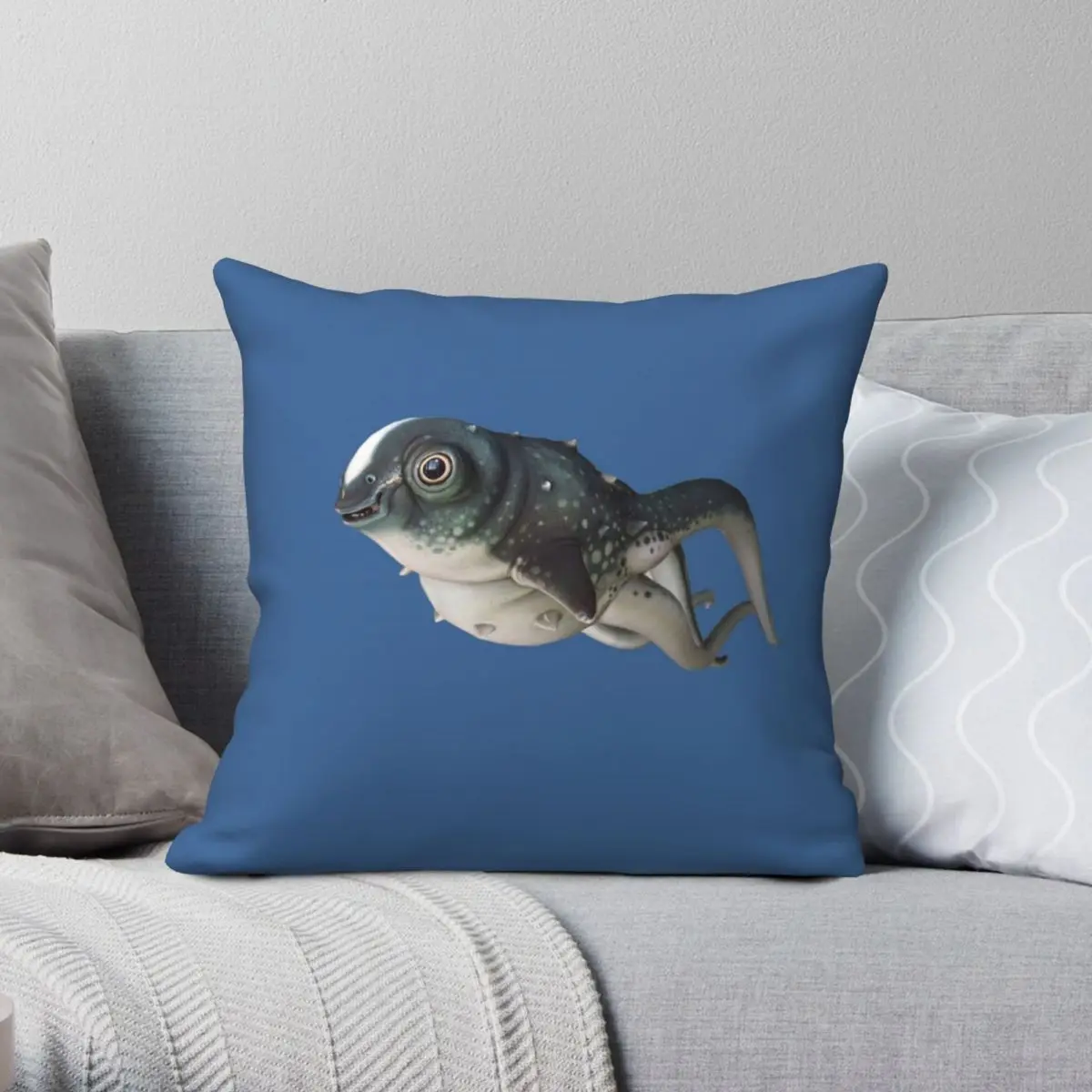 

CuteFish Square Pillowcase Polyester Linen Velvet Creative Zip Decorative Throw Pillow Case Sofa Seater Cushion Cover