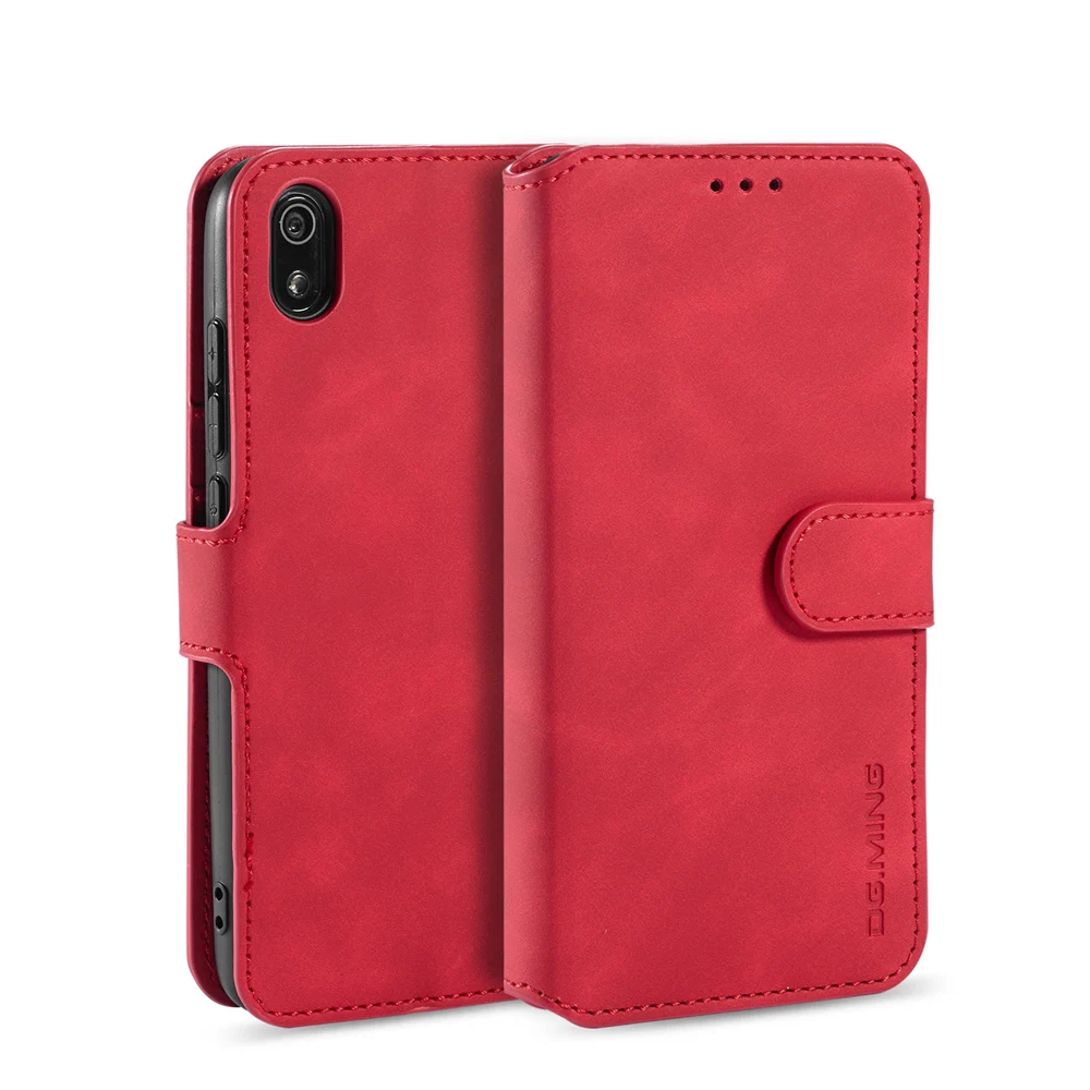 Logo Luxury Case for Redmi 8 7 7A& Note Pro 6 6A Leather Cover K20 Flip Book for Mi xiaomi A2 lite Y3 Wallet Skin touch Shell