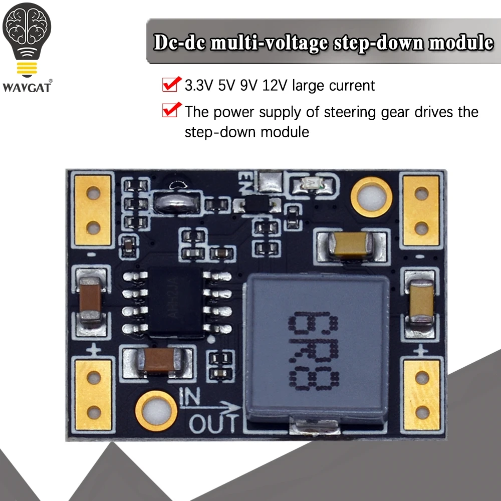 Steering Gear Power Drive Multi Function Mini Step Down Module Power Plate 3 3v 5v 9v 12v Led Indicator Diy Voltage Module Integrated Circuits Aliexpress