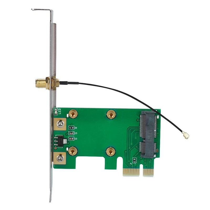 Беспроводная Wifi сетевая карта мини Pci-E к Pci-E адаптер конвертер карта рабочего стола Gm