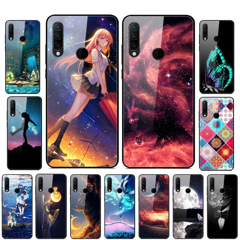 

For Lenovo Z6 Lite Case Tempered Glass Hard Back Cover For Lenovo Z6 Youth / K10 Note Case Anime Bumper Coque Z 6 Lite L38111