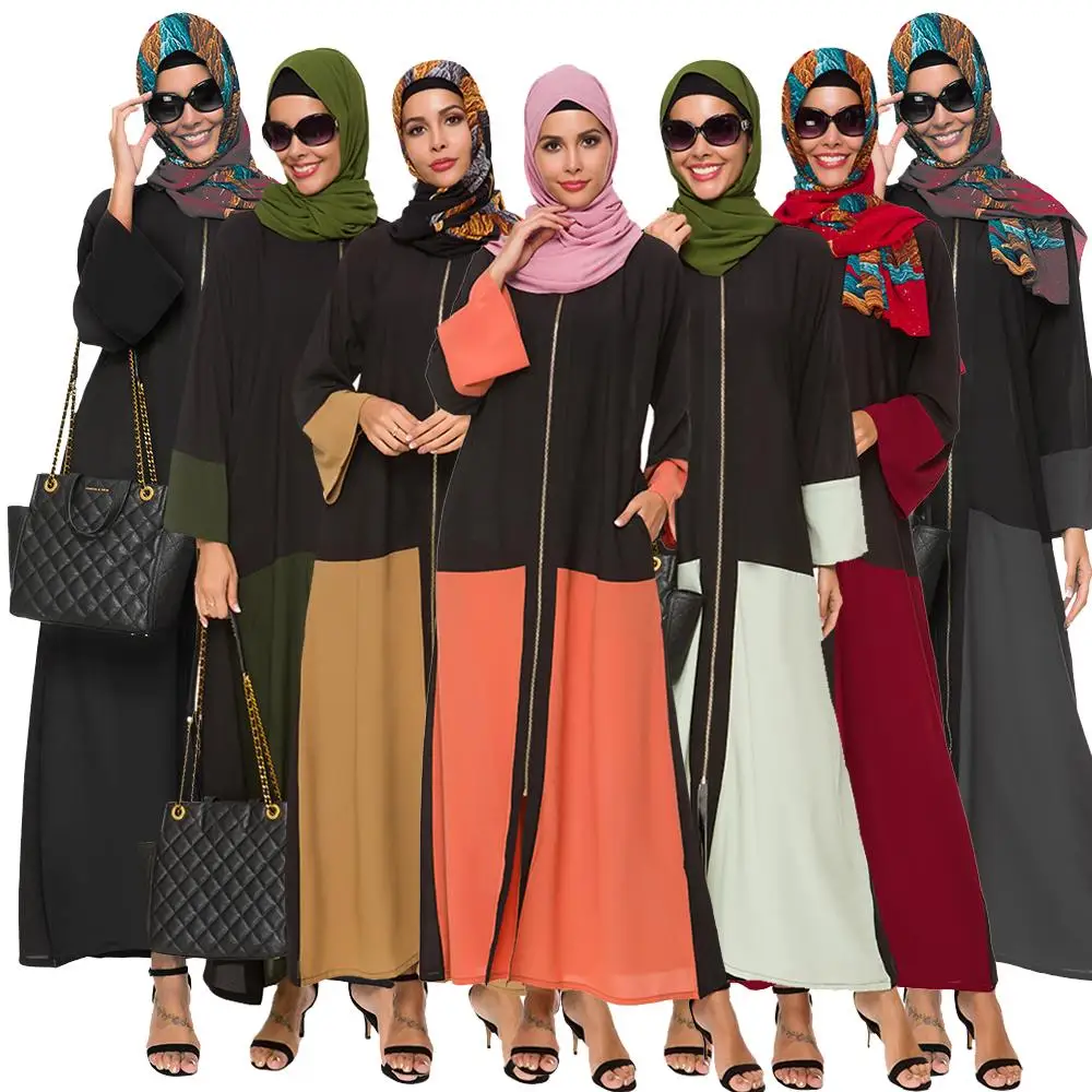 Женский Мусульманский Абая кафтан Исламский длинный Jilbab Дубайский халат на