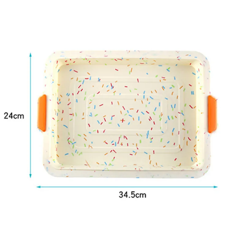 Силиконовые формы Швейцарский рулет коврик для выпечки инструменты для прямоугольных тортов инструмент для Мусса десерт торт лоток для украшения торта 3D - Цвет: Cake roll mould