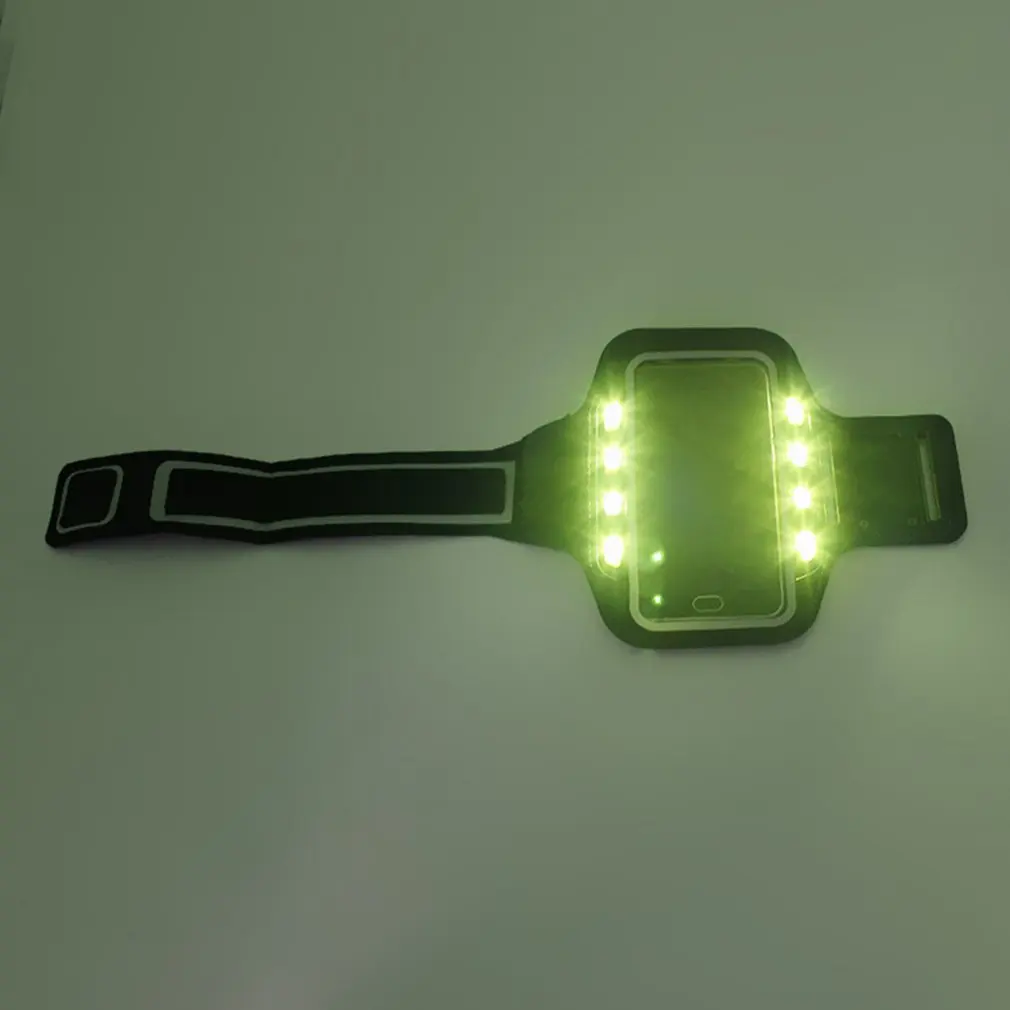 Для Iphone Спорт Свет нарукавник водонепроницаемый и sweatproof 360 ° seaming Led мобильный телефон защитный чехол