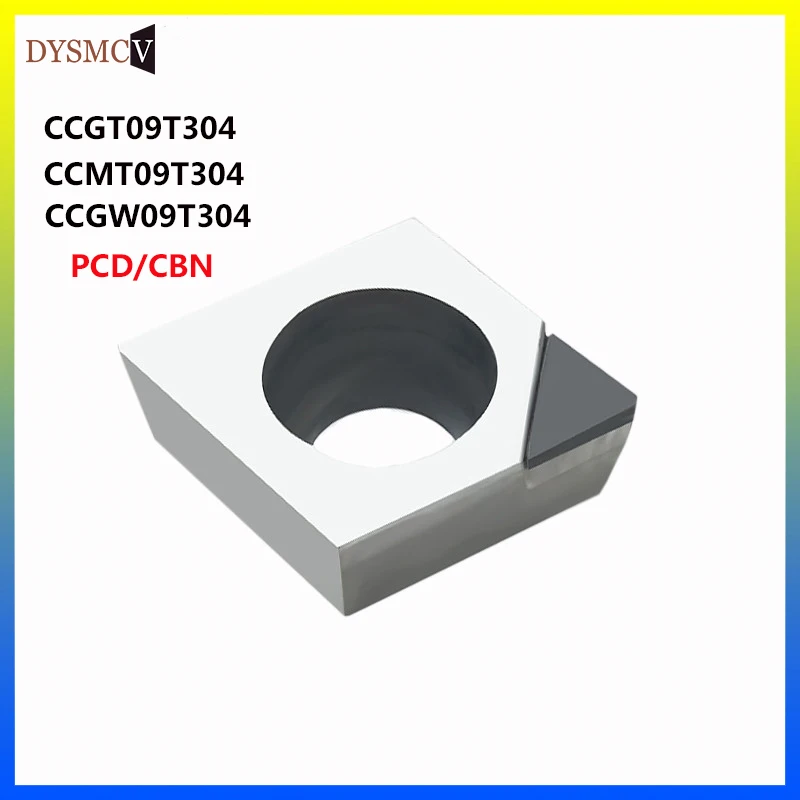 1 шт. CCGT09T304 pcpcbn PCD Токарные вставки с ЧПУ алмазный токарный станок резец резьбы