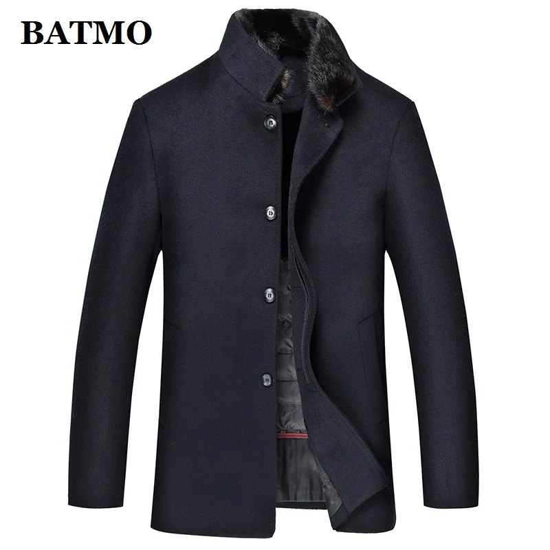 BATMO шерстяное пальто для мужчин, Новое поступление, толстые 90% белые пуховики на утином пуху, шерстяные куртки, большие размеры M-4XL 1905