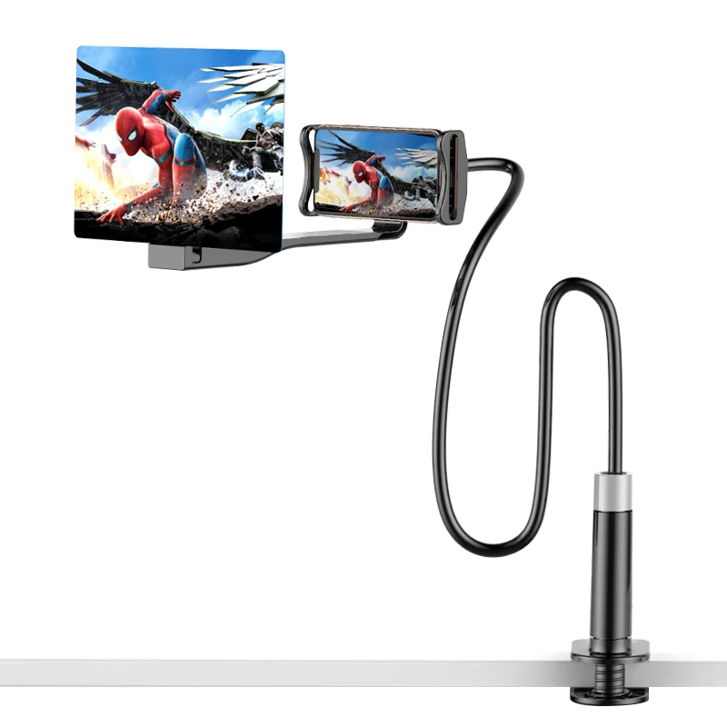 

Universal mobile phone holder Tablet PC stand with screen magnifier function for 4~9.7 inch screen devices
