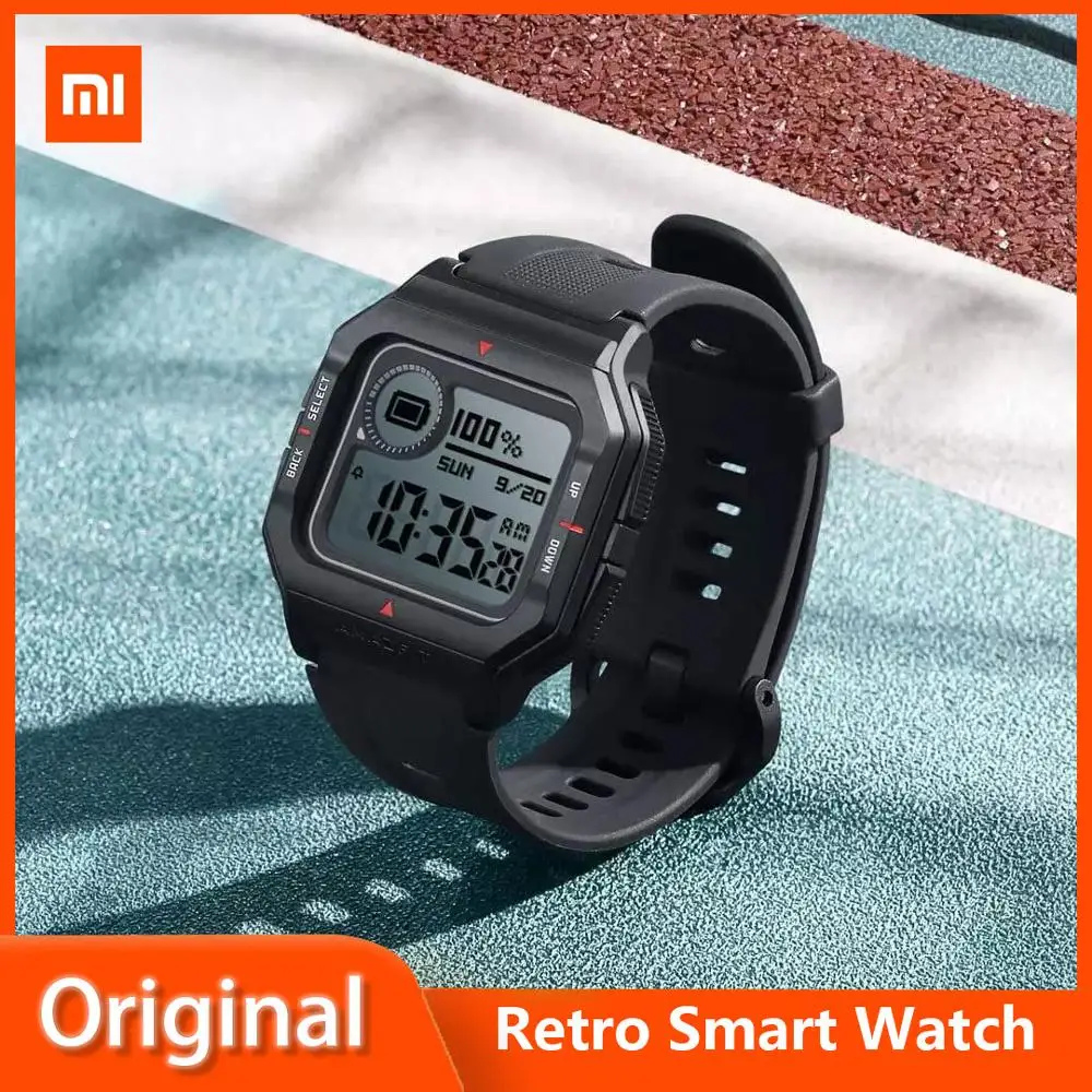 Reloj inteligente Xiaomi Amazfit Neo Retro, reloj inteligente de moda  deportivo resistente al agua con Bluetooth, control del ritmo cardíaco y  larga duración de la batería|Piezas para herramientas| - AliExpress