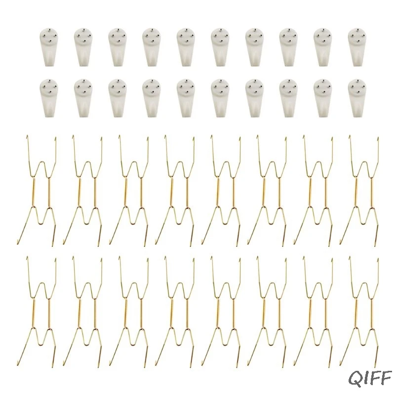 6in Multiple Sizes Wall Invisible Spring Plate Hangers Hooks Multipurpose Household Y4UE - Цвет: 6in