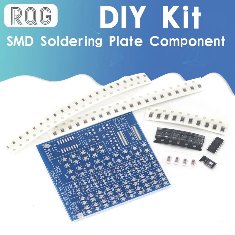 SMT SMD Component Weld Welding Practice PCB Board Solder Plate DIY Kits