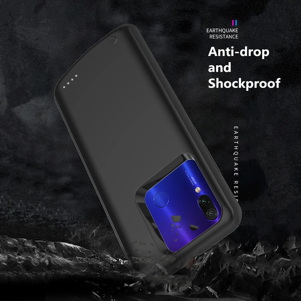 6500 мАч зарядное устройство чехол для Xiaomi Redmi Note 7 Pro резервного питания банк