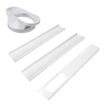 

3/4PCS Window Adaptor Connector Exhaust Hose Slide Plate for Air Conditioner Kit M17E