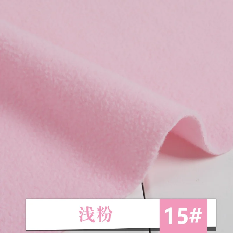 light pink Флисовая ткань утолщенный короткий плюшевый Кашемир Подкладка DIY швейная Коралловая бархатная ткань мягкий домашний текстиль материал одежды - Цвет: light pink