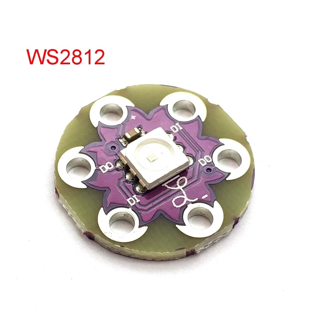 

LilyPad Pixel Board WS2812 5050 RGB LED Module For Uno Diy Kit