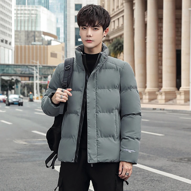 black parka Parka Men 2021 Winter Padded Jacket Men's Korean Style Slim Thick Short Jacket Fashion Down Padded Jacket Men's Winter Jacket long parka