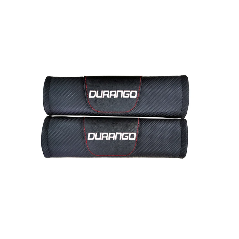 For Dodge Durango Fashion Carbon Car Seat Belt Cover Fiber Leather Car Seat Belt Shoulder Pad Car Accessories Car Styling