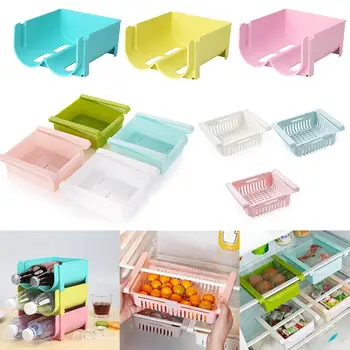 

Refrigerator Storage Rack Box Can Beverage Organizer Wine Juice Bottle Storage Rack Tray Tools Shelf Kitchen Accessories Gadgets
