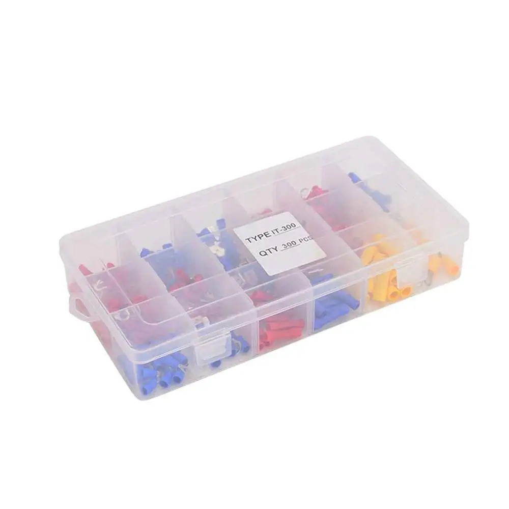 

300PCS U Shape Car Motorcycle Wire Connectors Crimp Terminal Electrical Auto Splices Wire Insulation Terminal Set